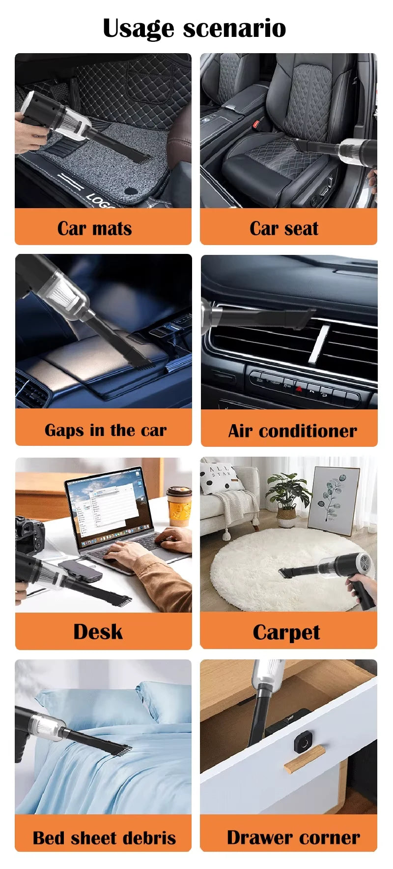 Imported Mini Portable Cordless Vacuum Cleaner + Blower (Pro Model)